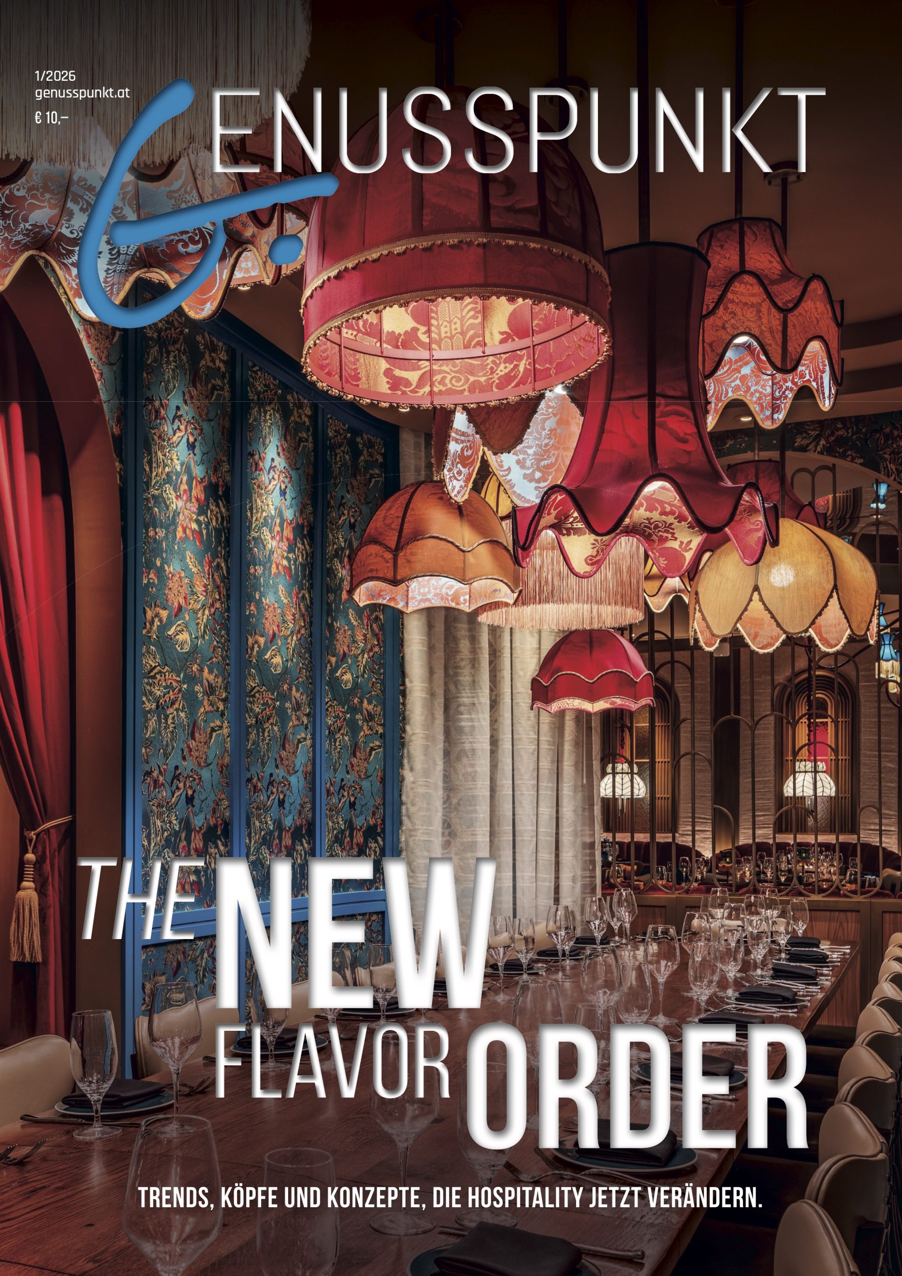 Cover Genusspunkt 01/2026 – The New Flavor Order