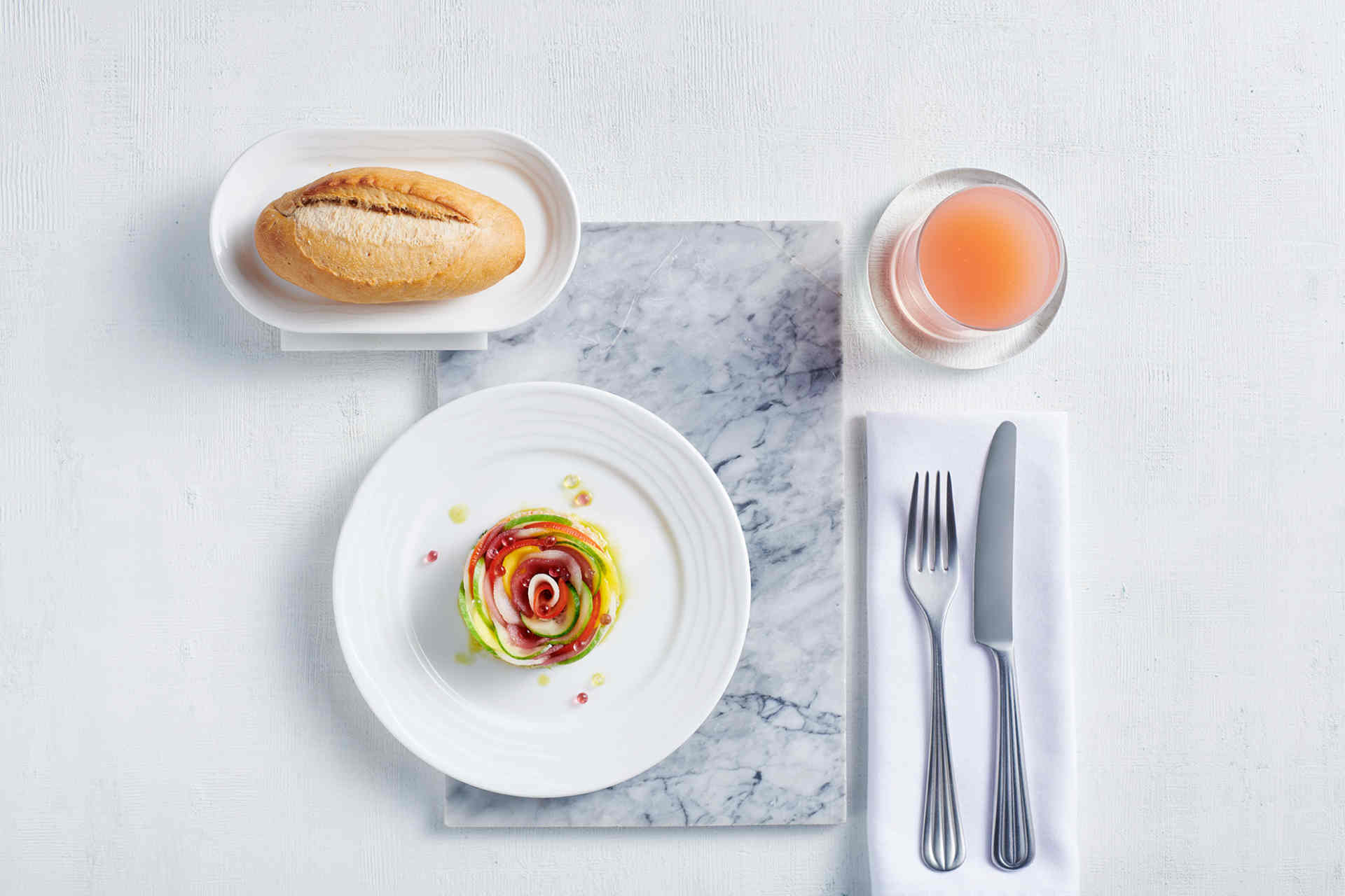 Emirates serviert bereits heute rund eine halbe Million vegane Mahlzeiten pro Jahr. © Emirates