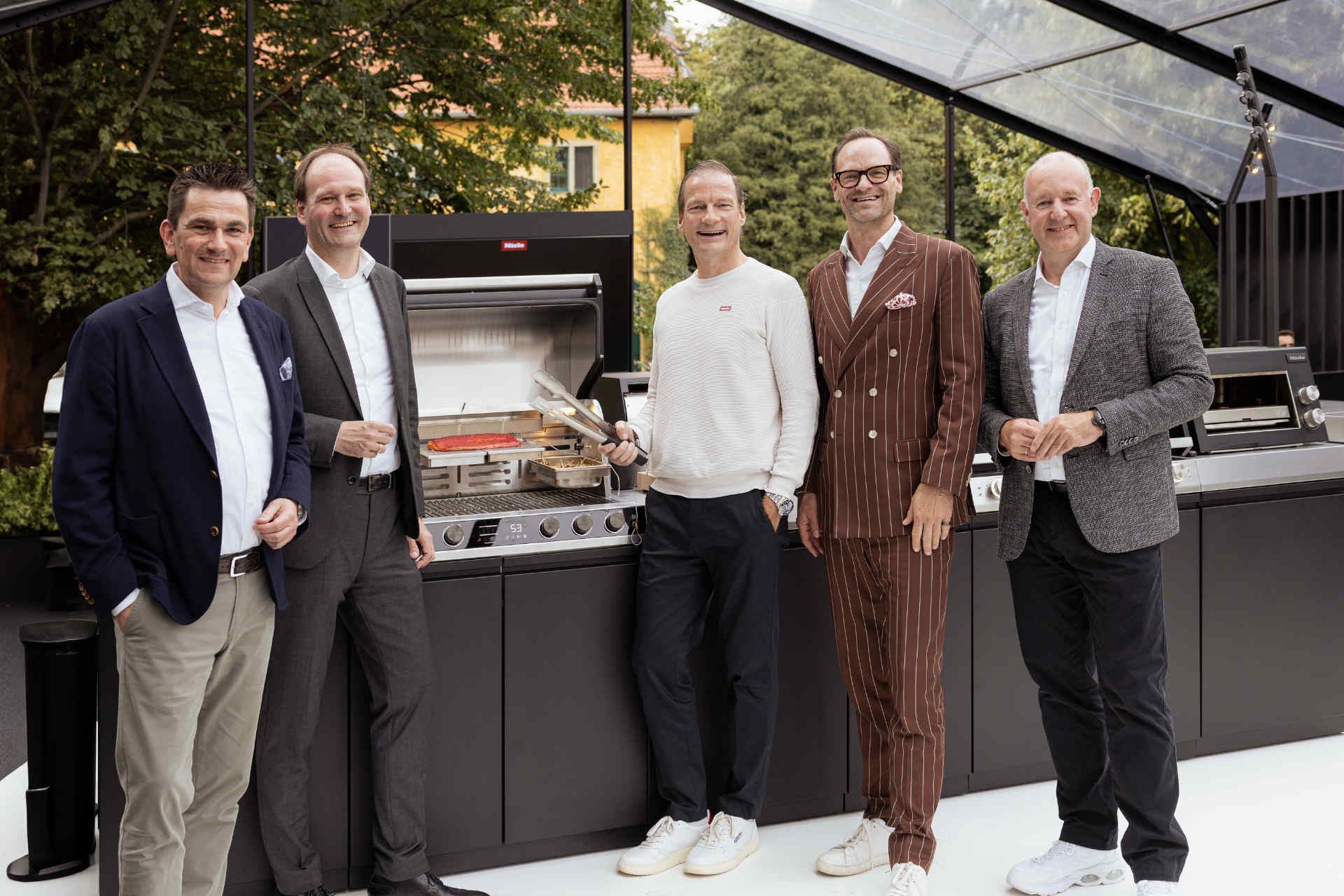 Stefan Breit, Markus Miele, Gernot Trettenbrein, Axel Kniehl, and Christian Gerwens (from left) © Miele