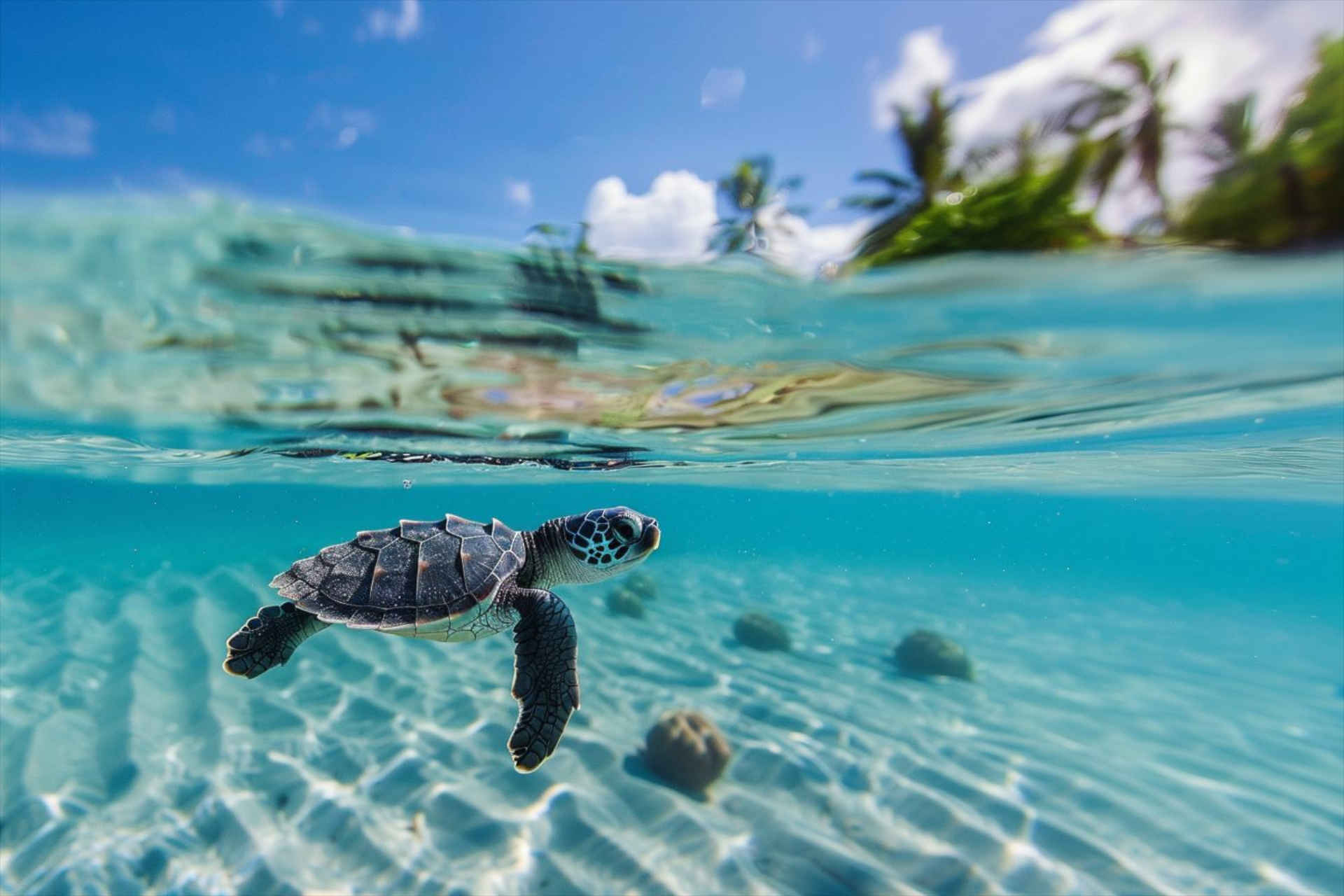 Meeresschildkröte © Sirru Fen Fushi Private Lagoon Resort